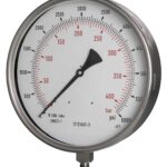 250as Front 250mm - All Stainless Steel Pressure Gauge - Dry Fillable