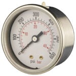 90456711 Front 50mm - Panel Mounting Pressure Gauge - Dry - Accuracy ±2.5%
