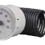 91312020 Front 40mm - Round Combined Pressure & Temperature Indicator - Plastic Case