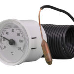 91312030 Front 42mm - Round Combined Pressure & Temperature Indicator - Plastic Case