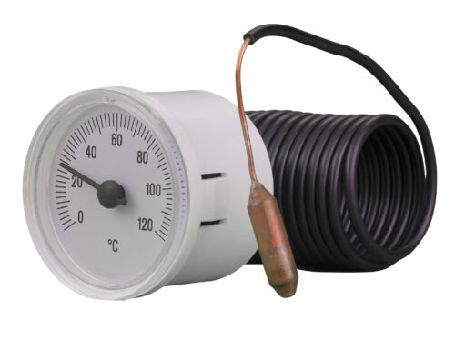 91312030 Front 42mm - Round Combined Pressure & Temperature Indicator - Plastic Case
