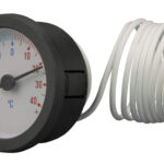 91312109 Front 52mm - Round Combined Pressure & Temperature Indicator - Plastic Case