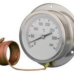 91313512 Front 100mm - Capillary Thermometer - Accuracy ±3%