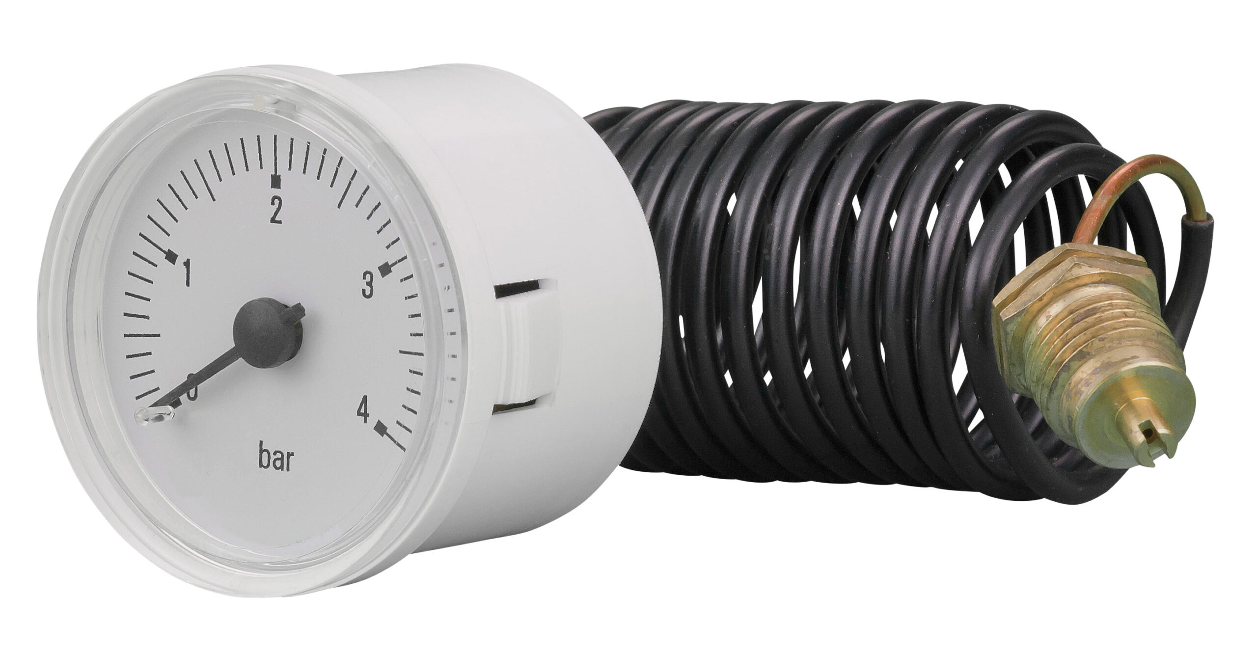 91400130 Front 42mm - Round Combined Pressure & Temperature Indicator - Plastic Case
