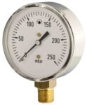 80mm — Combined Pressure & Temperature Gauge — Dry