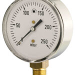 91404405 Front 80mm — Combined Pressure & Temperature Gauge — Dry