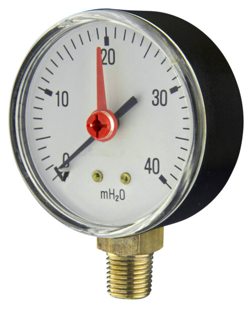 91463212 Front 63mm - Water System Pressure Gauge - Bottom Connection - Accuracy ±2.5%