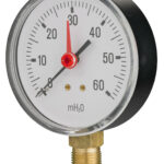 91484331 Front 80mm - Water System Pressure Gauge - Bottom Connection - Accuracy ±2.5%