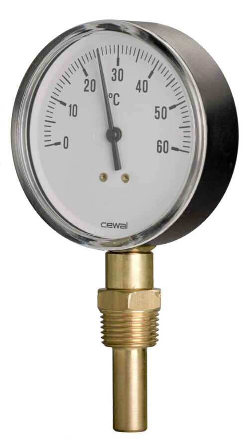 91648052 Front 80mm - Bimetal Stem Thermometer - Accuracy Class 2