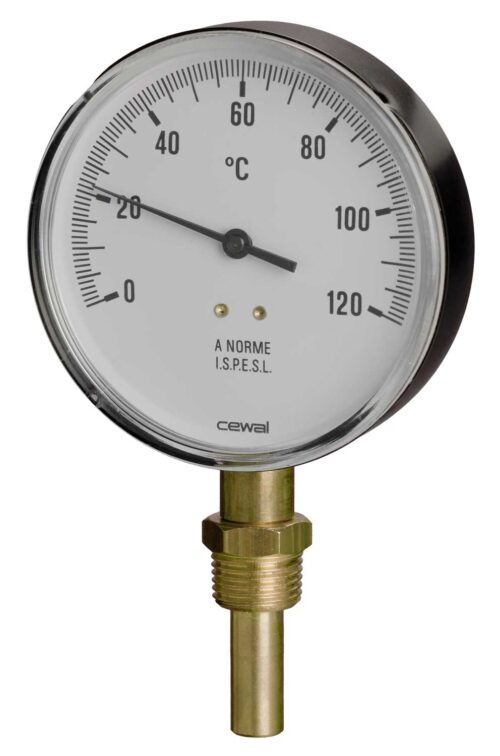 91649050 Front 100mm - Bimetal Stem Thermometer - Accuracy Class 2