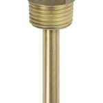 91886105 Brass 1/2" BSPT (tapered) x 50mm ID 7mm Pocket