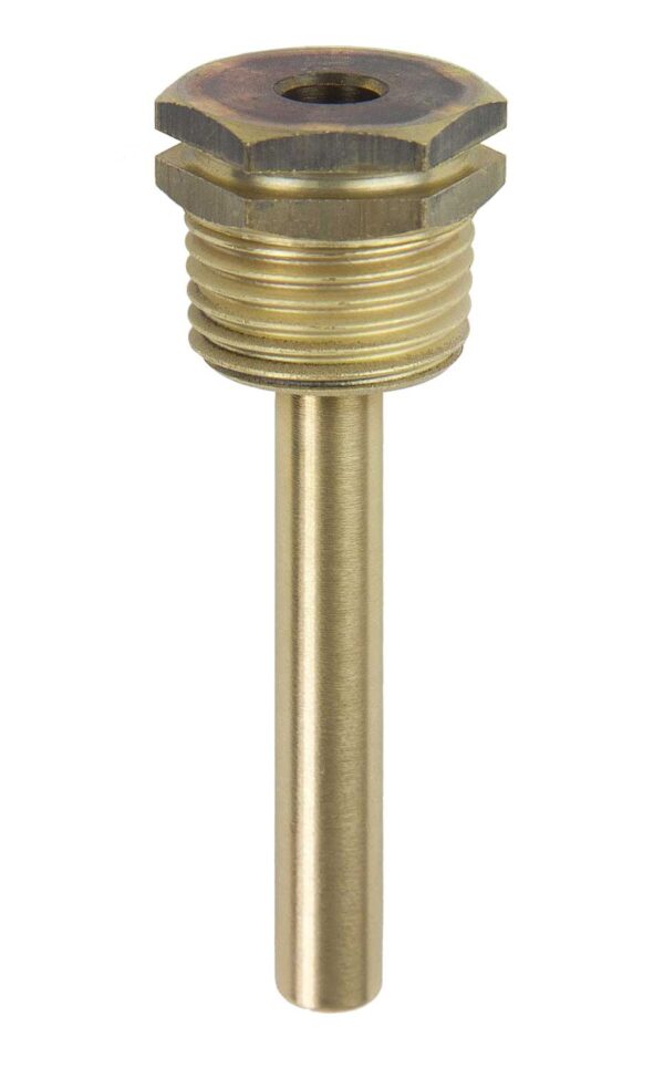 91886105 Brass 1/2" BSPT (tapered) x 50mm ID 7mm Pocket