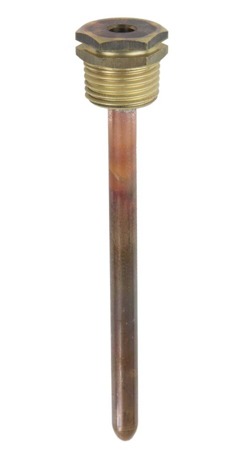 91886120 Brass 1/2" BSPT (tapered) x 100mm ID 7mm Pocket