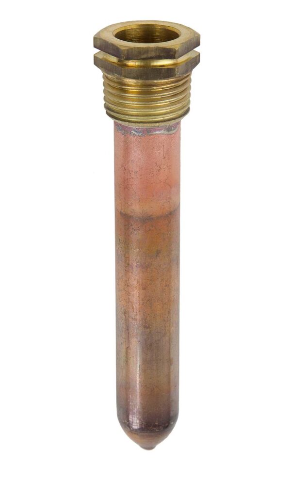 91887120 Brass 1/2" BSPT (tapered) x 100mm ID 15mm Pocket