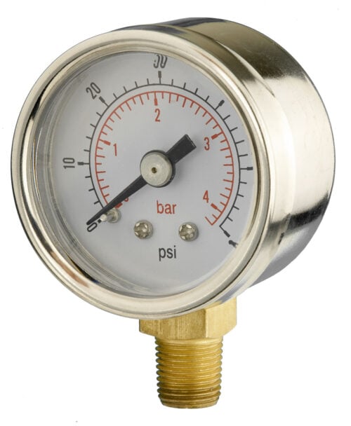 B002a144a Front 40mm - Industrial Pressure Gauge - Dry