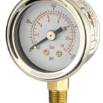 B012a150a Front 40mm - Industrial Pressure Gauge - Dry Fillable