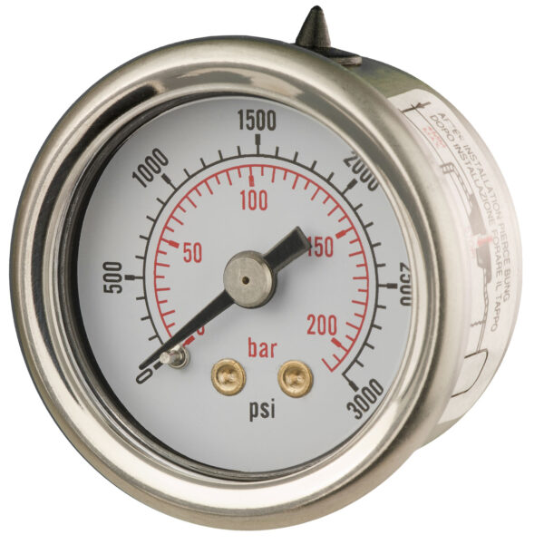 B012e169a Front 40mm - Industrial Pressure Gauge - Dry Fillable