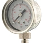 B062a148j Front 40mm - All Stainless Steel Pressure Gauge - Dry Fillable