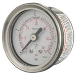 B062e144j Front 40mm - All Stainless Steel Pressure Gauge - Dry Fillable