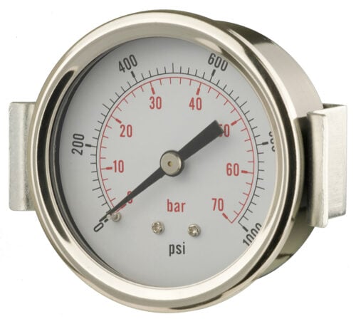 63mm - Panel Mounting Pressure Gauge - Dry - Accuracy ±1.6%