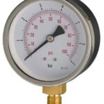 B401a346l Front 100mm — General Purpose Pressure Gauge — Dry