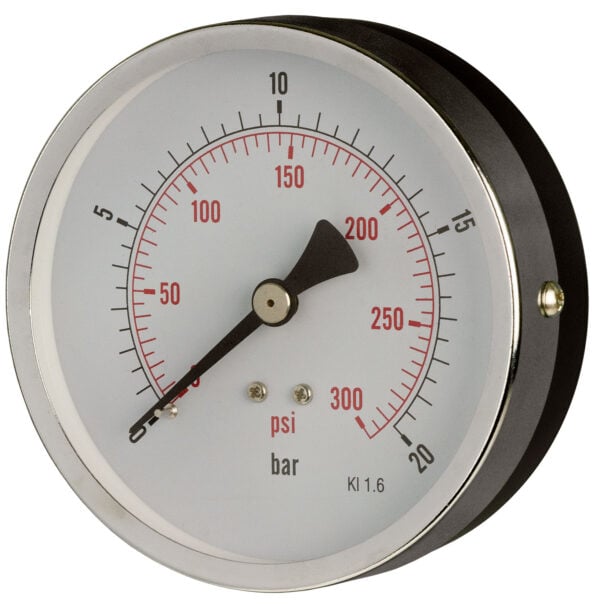 B401e252lt Front 100mm — General Purpose Pressure Gauge — Dry