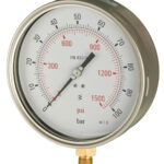 B612a363l Front 160mm - Industrial Pressure Gauge - Dry Fillable