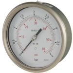 B612j344l Front 160mm - Industrial Pressure Gauge - Dry Fillable