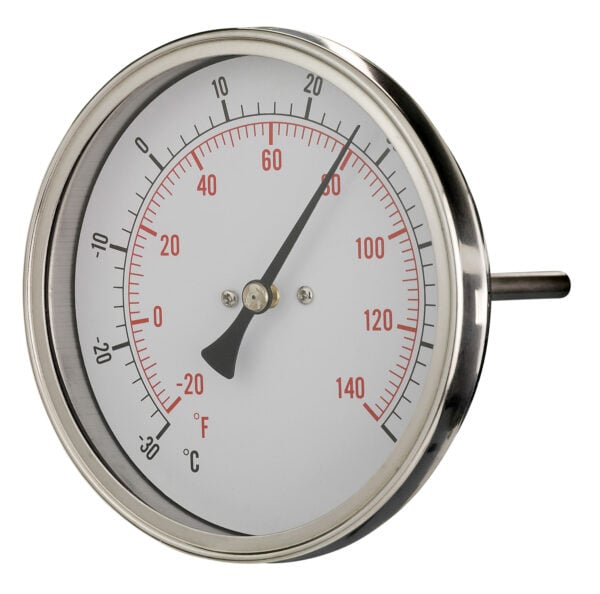 T452f215c Front 100mm - Back Stem - All Stainless - Accuracy Class 2